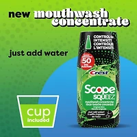 Scope Squeez Mouthwash Concentrate, Original Mint Flavour, Equal Uses up to 1L Bottle vs 1L Scope Outlast Mouthwash, Squeez to Control the Strength