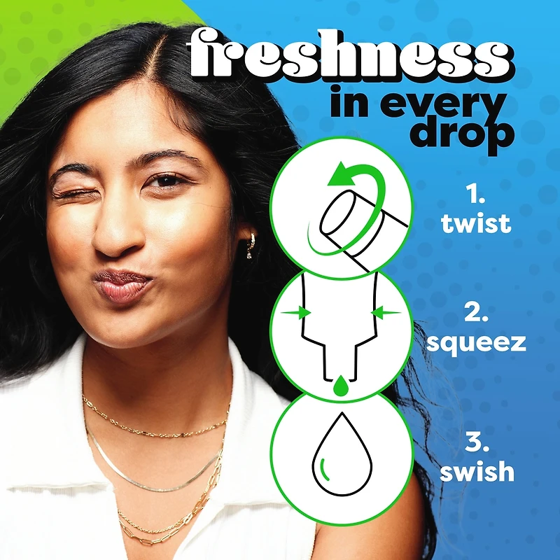 Scope Squeez Mouthwash Concentrate, Original Mint Flavour, Equal Uses up to 1L Bottle vs 1L Scope Outlast Mouthwash, Squeez to Control the Strength