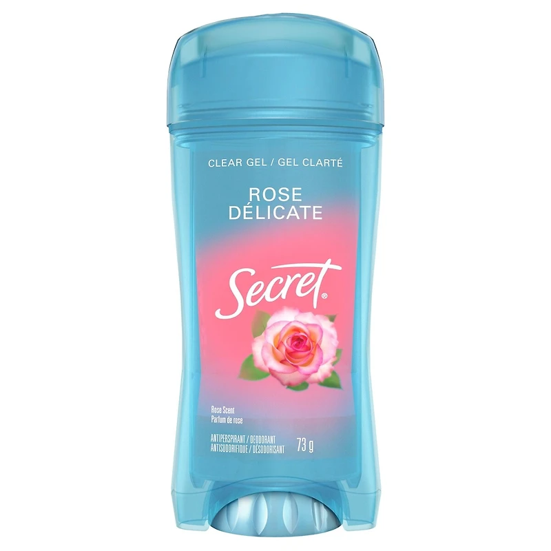 Antisudorifique et désodorisant en gel transparent pour femmes Secret Fraîcheur, parfum Rose délicate