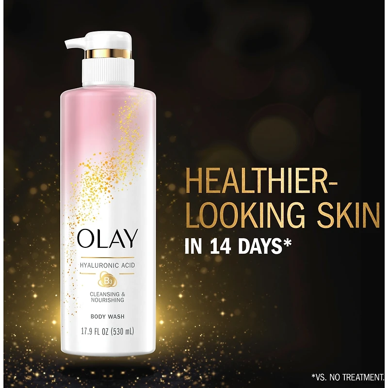 Olay Cleansing & Nourishing Body Wash with Vitamin B3 and Hyaluronic Acid