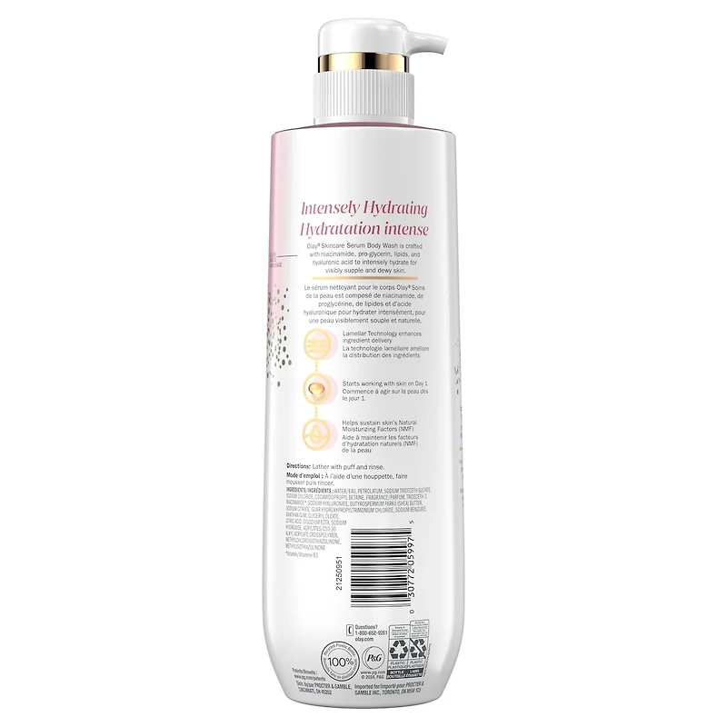 Olay Cleansing & Nourishing Body Wash with Vitamin B3 and Hyaluronic Acid