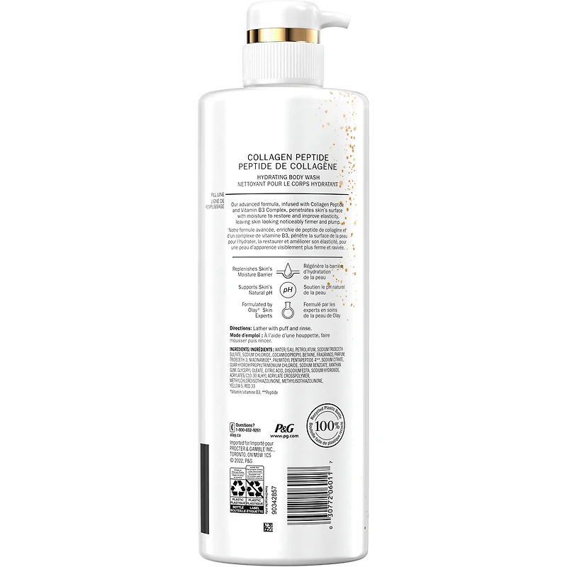Olay Cleansing & Firming Body Wash with Vitamin B3 and Collagen