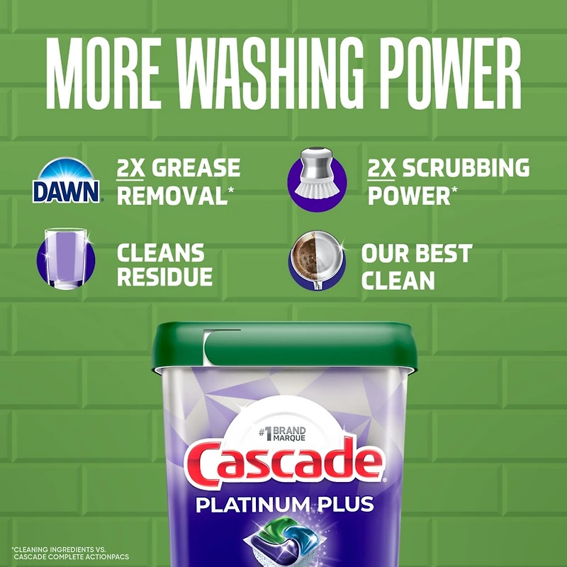 Platinum Plus Dishwasher Pacs