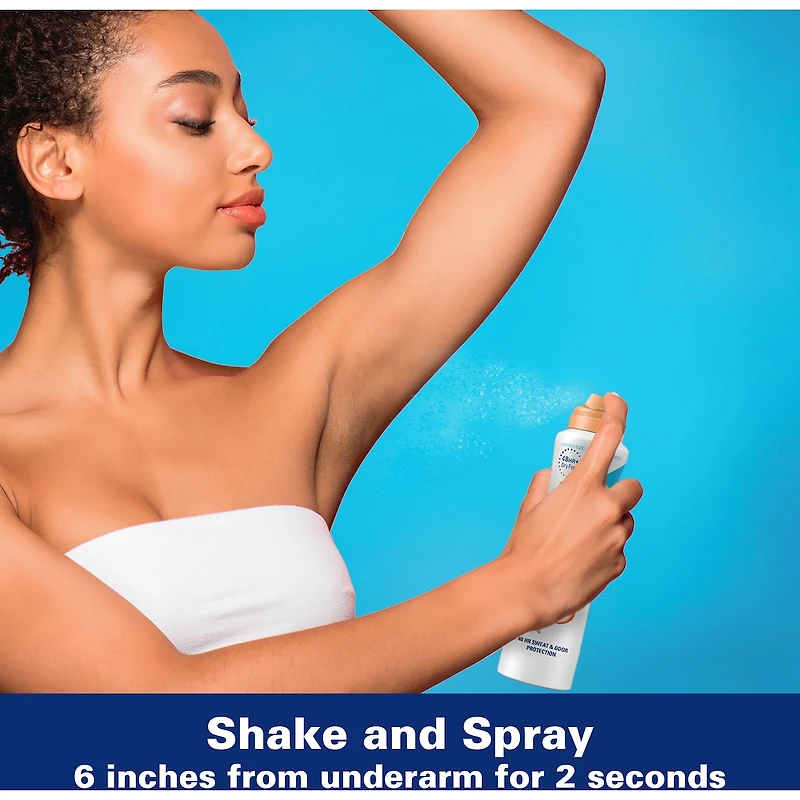 Désodorisant et antisudorifique Secret en aérosol, Pêche blanche et huile d’argan