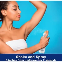 Désodorisant et antisudorifique Secret en aérosol, Pêche blanche et huile d’argan