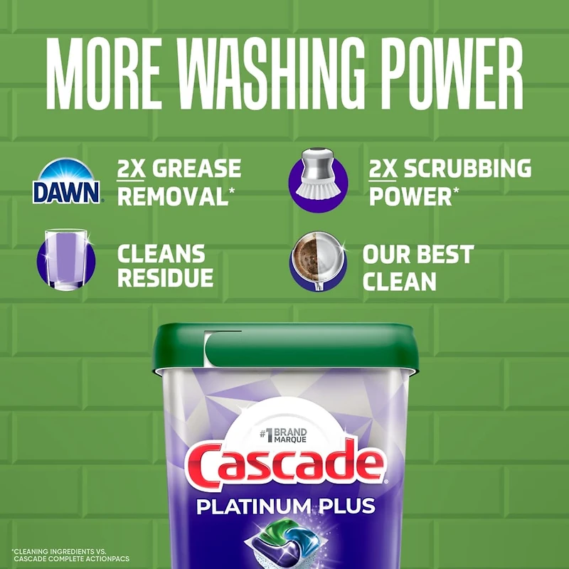 Sachets pour lave-vaisselle Platinum Plus