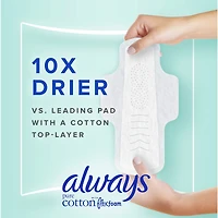 Serviettes Pur coton, flux abondant, avec ailes, pour femmes, taille 2, non parfumées