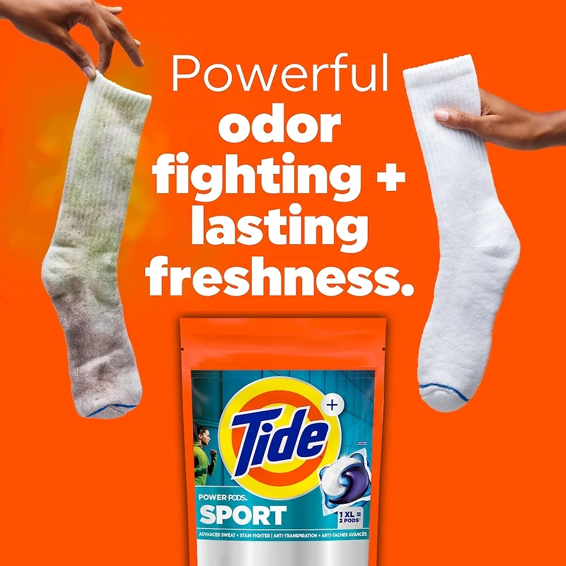 Capsules de détergent à lessive Power Pods Sport