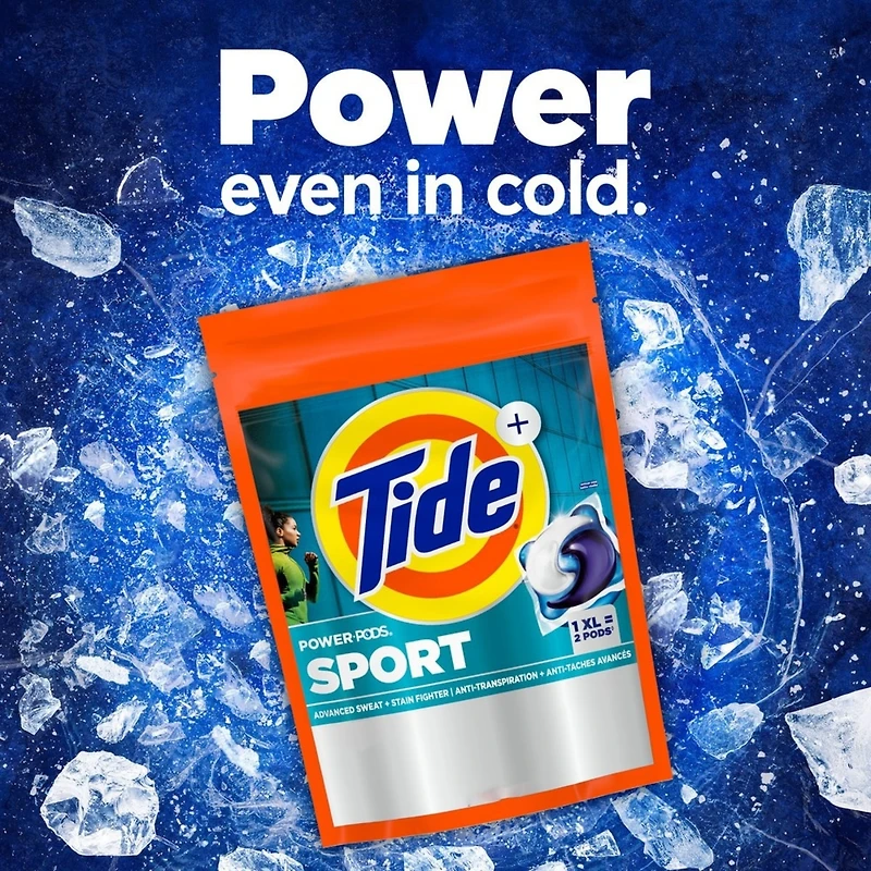 Capsules de détergent à lessive Power Pods Sport