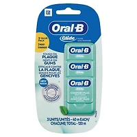 Oral-B Glide Pro-Health Comfort Plus Dental Floss, Extra Soft, Value 3 Pack (40m Each)