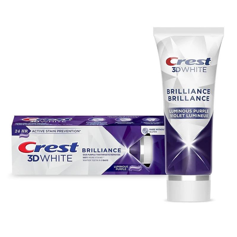 3D White Brilliance Teeth Whitening Purple Toothpaste
