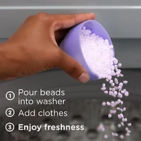 Light Laundry Scent Booster Beads for Washer, White Lavender, with No Heavy Perfumes