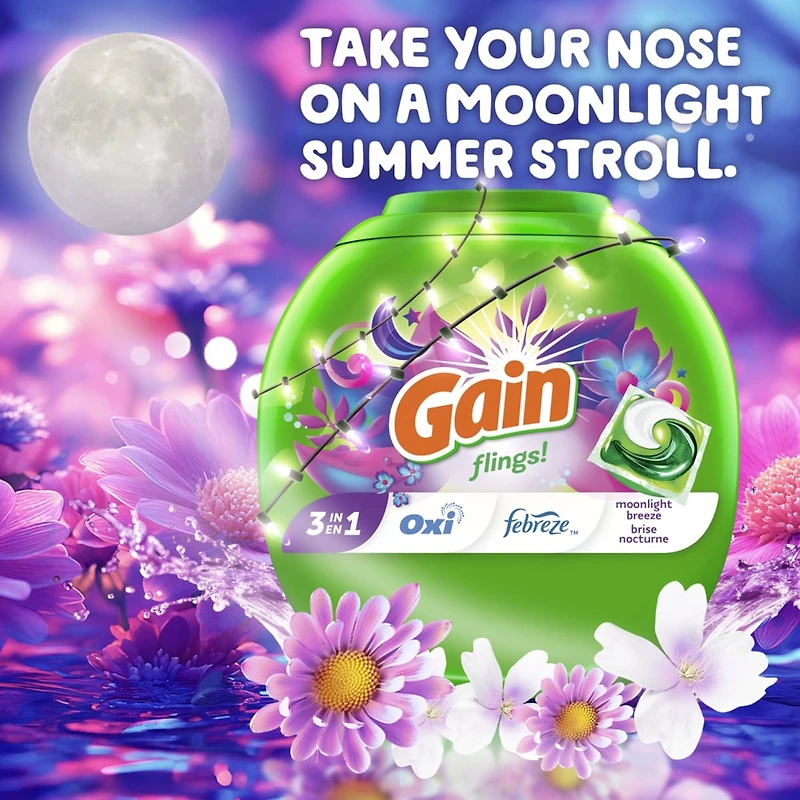 Capsules de détergent à lessive Flings