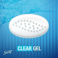 Antisudorifique désodorisant en gel clarté Secret Outlast pour femmes, Fraîcheur après-douche