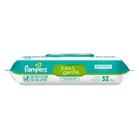 Free & Gentle 100% Plant-Based Fragrance Free Baby Wipes, 1 pack