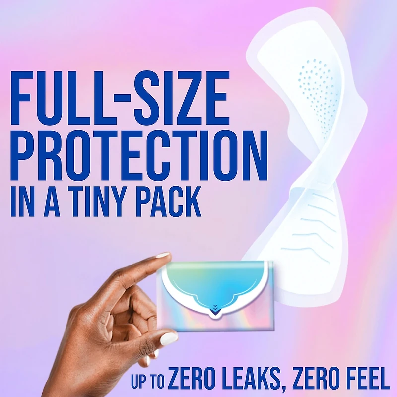 Pocket Feminine Pads with FlexFoam, Size 2, Heavy Flow, with Wings