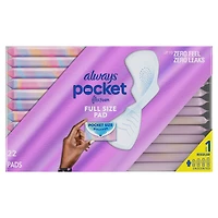 Pocket Feminine Pads with FlexFoam, Size 1, Regular, with Wings