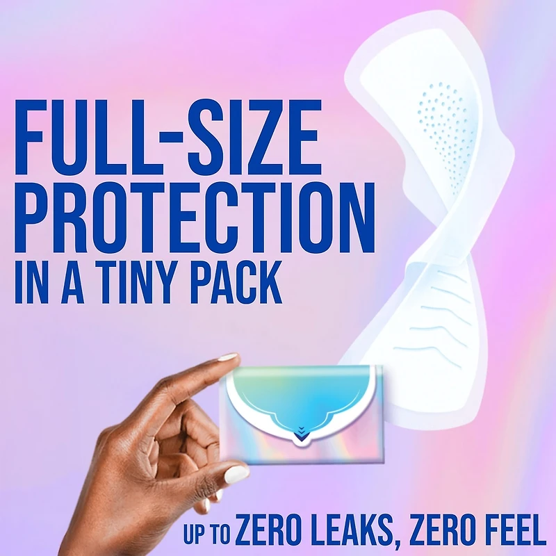 Pocket Feminine Pads with FlexFoam, Size 1, Regular, with Wings