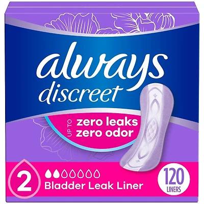 Protège-dessous d’incontinence pour les fuites urinaires, degré d’absorption très léger, 2 tailles, 120 protège-dessous