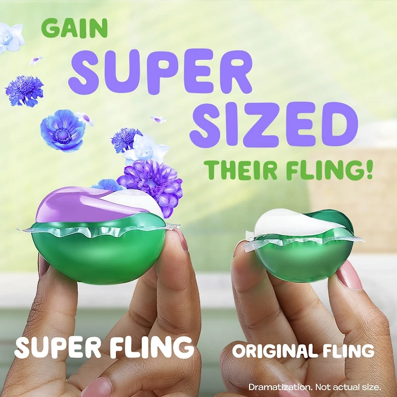 Capsules de détergent à lessive Super Flings