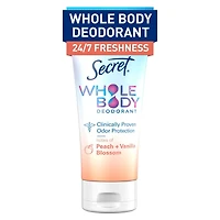 Whole Body Aluminum Free Deodorant Invisible Cream Peach & Vanilla