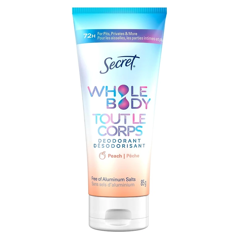 Whole Body Aluminum Free Deodorant Invisible Cream Peach & Vanilla