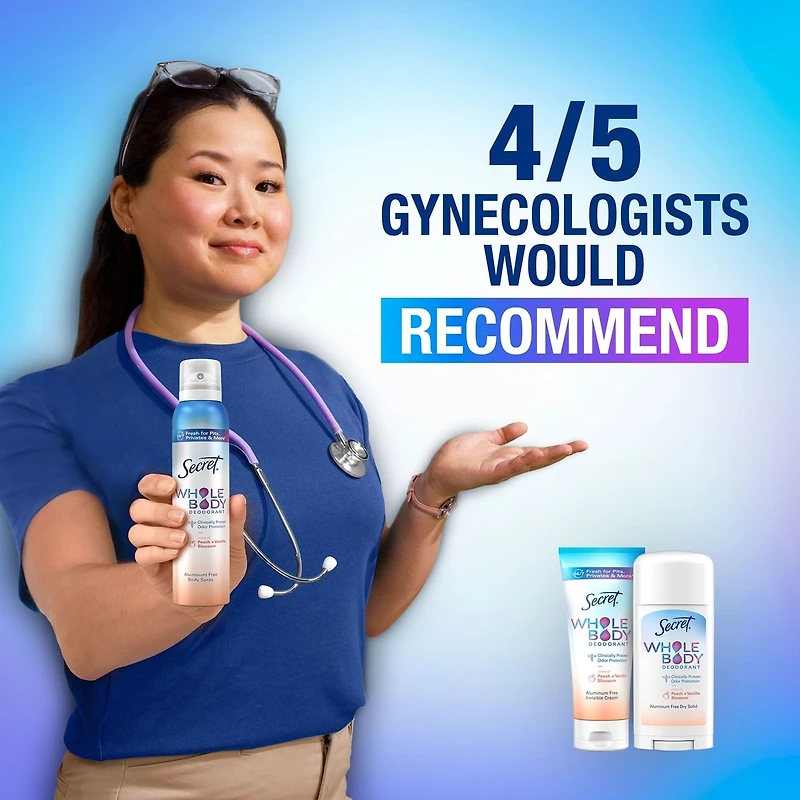 Whole Body Aluminum Free Deodorant Invisible Cream Peach & Vanilla