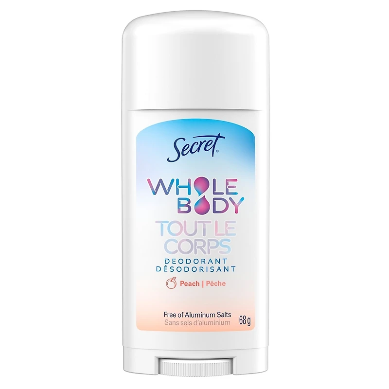 Whole Body Stick Aluminum Free Deodorant for Women with notes of Peach & Vanilla