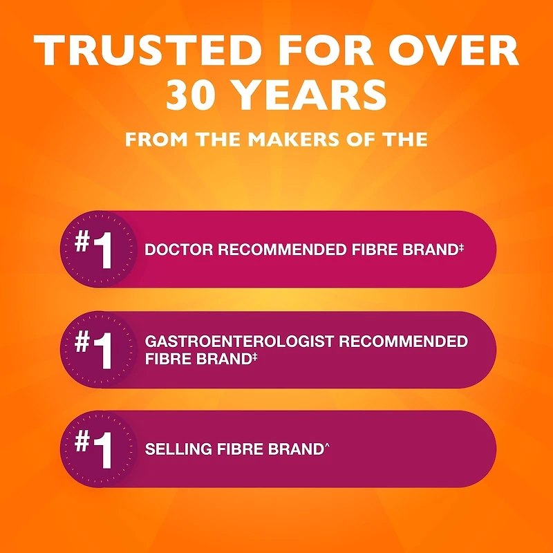 Supplément gélifié Metamucil Fibre + métabolisme pour la santé digestive, origine végétale, sans sucre ajouté, saveur de baies et d’agrumes, 72 gélifiés