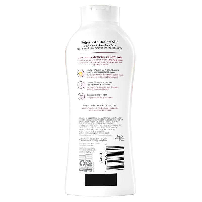 Fresh Radiance Body Wash with Essence of Black Cherry and Vanilla