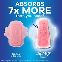 Infinity Feminine Pads for Women, Flexfoam Pads with Wings, Size 4, Overnight Absorbency, Unscented, 26 CT