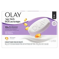 Age Defying Bar Soap with Vitamin E and Vitamin B3 Complex Beauty Bars, 8 count