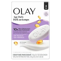 Age Defying Bar Soap with Vitamin E and Vitamin B3 Complex Beauty Bars, 8 count