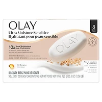 Pain de beauté Ultra hydratant pour peau sensible avec extrait d’avoine et notes de crème à la vanille , 8 unités