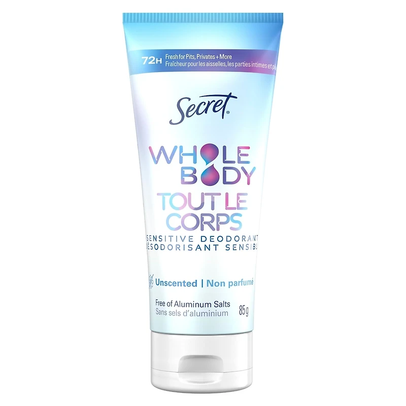 Whole Body Aluminum Free Deodorant Invisible Cream Unscented