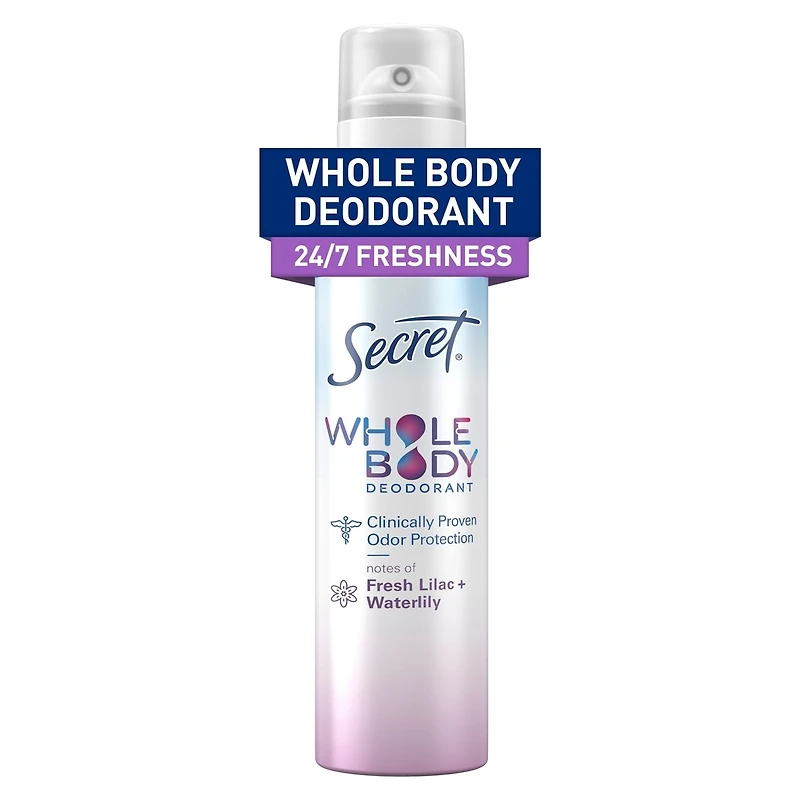 Whole Body Stick Aluminum Free Deodorant for Women with notes of Fresh Lilac Waterlily