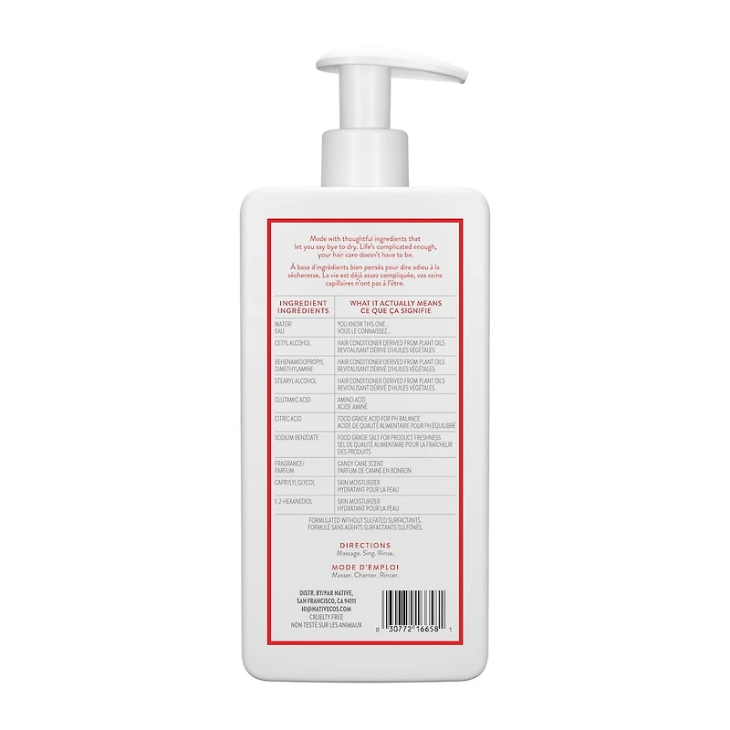Limited Edition Moisturizing Conditioner, Candy Cane, Sulfate Free, Paraben Free, 487 ml