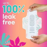 Serviettes Radiant, flux régulier, avec ailes, pour adolescentes, taille 1, non parfumées, 28 serviettes