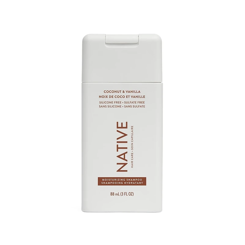 Shampoing hydratant Noix de coco et vanille, format mini, 88 mL