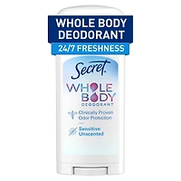 Whole Body Stick Aluminum Free Deodorant for Women Unscented
