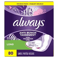 Protège-dessous quotidiens Anti-tassement Protection Xtra, longs, non parfumés