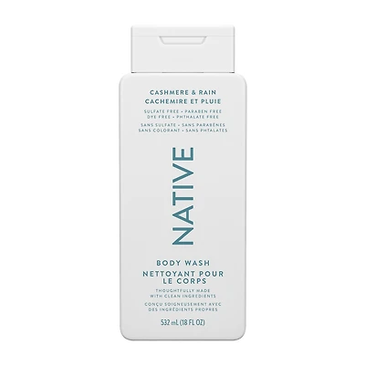 Nettoyant pour le corps Native Cachemire et pluie, 532 mL