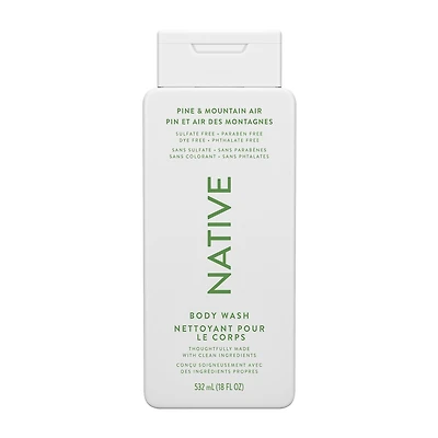 Native Pine & Mountain Air Body Wash 18oz