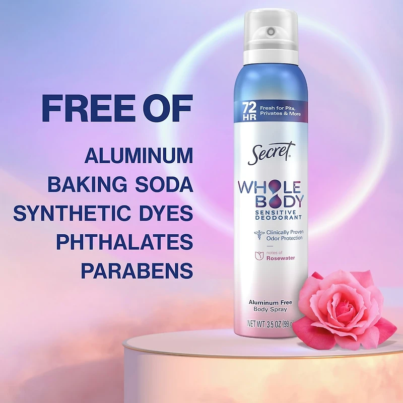 Whold Body Spray, Rose