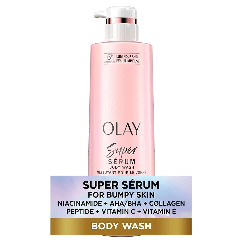 Super Serum Body Wash for Rough & Bumpy Skin, Serum Complex for Luminous Skin