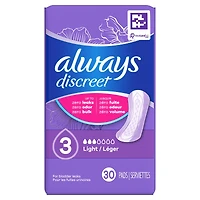 Incontinence Panty Liners for Bladder Leaks, 2, Very Light Absorbency, 48 CT