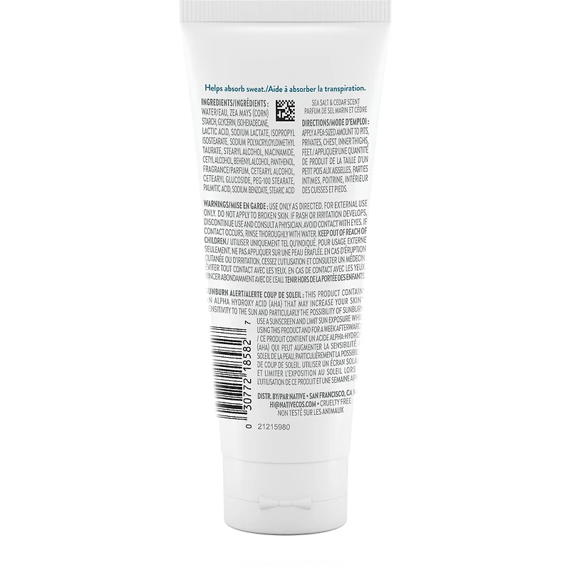 Sea Salt & Cedar Whole Body Deodorant Cream