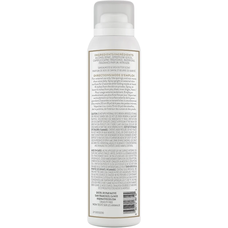 Sandalwood & Shea Butter Whole Body Deodorant Spray