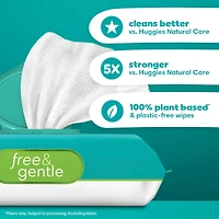 Lingettes pour bébés Pampers pur et délicat, 99 % d’eau, hypoallergéniques, non parfumées, entièrement à base de plantes, lingettes pour bébés sans plastique, 468 lingettes pour bébés au total (6X emballages rabattables)