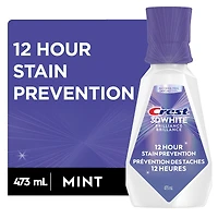 Rince-bouche 3DWhite Brillance Prévention des taches, Prévention des taches pendant 12heures, sans alcool, 473mL